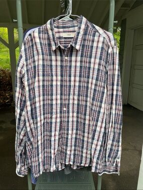 “Creep” XL plaid button-down shirt | Mens